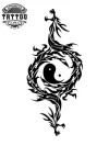 dessin-authentique-tatouage-temporaire-avant-bras-yin-yang dessin-authentique-tatouage-temporaire-avant-bras-yin-yang