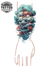 tatouage-temporaire-bracelet-nuage-poignet tatouage-temporaire-bracelet-nuage-poignet