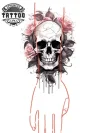 tatouage-temporaire-manchette-crane-couverture-mobile-résistant-design-crâne tatouage-temporaire-manchette-crane-couverture-mobile-résistant-design-crâne