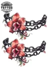 tatouage-temporaire-cheville-bracelet-floral