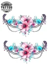 tatouage-transitoire-cheville-feminin-design-fleur-permanent-temporaire