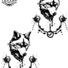 tatouage-temporaire-talon-loup-motif-original tatouage-temporaire-talon-loup-motif-original