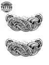 tatouage-temporaire-vague-cheville-design-passager-raffiné tatouage-temporaire-vague-cheville-design-passager-raffiné