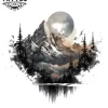 tatouage-temporaire-montagne-pour-nuque-design-provisoire-haut-de-gamme tatouage-temporaire-montagne-pour-nuque-design-provisoire-haut-de-gamme