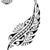 tatouage-temporaire-hanche-inspiration-polynésienne