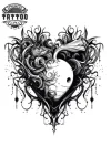 tatouage-temporaire-nuque-dessin-amour-moderne tatouage-temporaire-nuque-dessin-amour-moderne