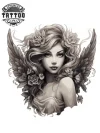tatouage-temporaire-nuque-ange-art-inédit tatouage-temporaire-nuque-ange-art-inédit