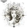 tatouage-ephemere-nuque-sagittaire-ornement-passager-pour-cou tatouage-ephemere-nuque-sagittaire-ornement-passager-pour-cou