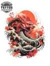 tatouage-temporaire-nuque-inspiration-japonais tatouage-temporaire-nuque-inspiration-japonais