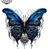 tatouage-temporaire-papillon-nuque