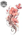 tatouage-temporaire-nuque-femme-style-raffiné tatouage-temporaire-nuque-femme-style-raffiné
