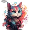 tatouage-temporané-nuque-félin-design-matou tatouage-temporané-nuque-félin-design-matou