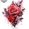 tatouage-temporain-nuque-design-rose-florale-imagination