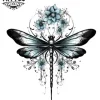 tatouage-temporarire-nuque-dragonfly---ornement-corporel-en-vogue tatouage-temporarire-nuque-dragonfly---ornement-corporel-en-vogue