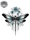 tatouage-temporarire-nuque-dragonfly---ornement-corporel-en-vogue tatouage-temporarire-nuque-dragonfly---ornement-corporel-en-vogue