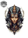 tatouage-temporaire-nuque-égyptien-authentique