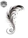 tattoo-passager-plume-nuque-raffiné-subtil