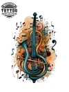 tatouage-temporaire-nuque-motif-symbole-musical tatouage-temporaire-nuque-motif-symbole-musical
