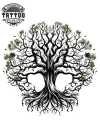 autocollant-temporaire-nuque-arbre-de-vie-style-élégant autocollant-temporaire-nuque-arbre-de-vie-style-élégant
