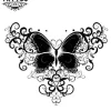 tatouage-temporaire-papillon-dame-nuque tatouage-temporaire-papillon-dame-nuque