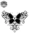 tatouage-temporaire-papillon-dame-nuque tatouage-temporaire-papillon-dame-nuque