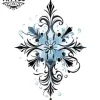 tatouage-temporaire-flocon-de-glace-pour-nuque tatouage-temporaire-flocon-de-glace-pour-nuque