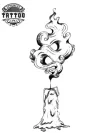 tatouage-temporary-main-cierge-style-original tatouage-temporary-main-cierge-style-original