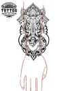 tatouage-temporary-bracelet-elephant tatouage-temporary-bracelet-elephant