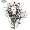tatouage-temporaire-epaule-soleil-design-brillant tatouage-temporaire-epaule-soleil-design-brillant