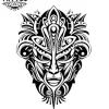 tatouage-temporaire-tribal-pour-nuque-style-moderne