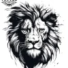 tatouage-temporaire-lion-royal-pour-epaule tatouage-temporaire-lion-royal-pour-epaule