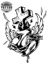 tatouage-temporaire-croix-pour-hanche-design-provisoire-stylistique tatouage-temporaire-croix-pour-hanche-design-provisoire-stylistique