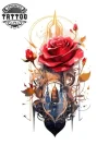 tatouage-temporaire-tournesol-pour-nuque-sophistiqué-et-provisoire