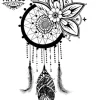 tatouage-temporaire-attrape-rêves-pour-hanche tatouage-temporaire-attrape-rêves-pour-hanche