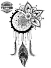 tatouage-temporaire-attrape-rêves-pour-hanche tatouage-temporaire-attrape-rêves-pour-hanche