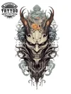 tatouage-temporaire-démon-pour-mollet-design-diabolique-résistant