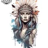 tatouage temporaire indien pour jambe motif original tatouage temporaire indien pour jambe motif original