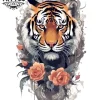 tatouage-temporaire-tigre-mollet-design-feroce-et-intrépide tatouage-temporaire-tigre-mollet-design-feroce-et-intrépide