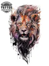 tatouage-temporaire-lion-pour-jambe-conception-noble tatouage-temporaire-lion-pour-jambe-conception-noble