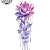 tatouage-temporaire-jambe-femme-fleur-de-lotus tatouage-temporaire-jambe-femme-fleur-de-lotus
