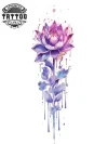tatouage-temporaire-jambe-femme-fleur-de-lotus tatouage-temporaire-jambe-femme-fleur-de-lotus
