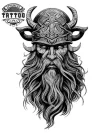 tatouage-pour-homme-viking-temporaire-mollet