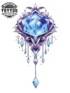 tatouage-temporaire-jambe-bijou-style-raffiné tatouage-temporaire-jambe-bijou-style-raffiné