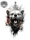 tatouage-temporaire-ours-pour-jambe tatouage-temporaire-ours-pour-jambe