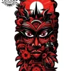 tatouage-temporaire-mollet-tahitien-motif-classique-polynesien tatouage-temporaire-mollet-tahitien-motif-classique-polynesien
