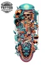 tatouage-temporaire-jambe-design-amortisseur tatouage-temporaire-jambe-design-amortisseur