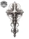 tatouage-temporaire-croix-jambe-tatouage-jambe-durable tatouage-temporaire-croix-jambe-tatouage-jambe-durable