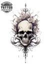 tatouage-temporaire-crane-pour-jambe-inferieure tatouage-temporaire-crane-pour-jambe-inferieure