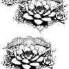 tatouage-temporaire-nénuphar-cheville-art-corporel-éphémère tatouage-temporaire-nénuphar-cheville-art-corporel-éphémère
