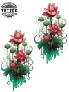 tatouage-temporaire-poignet-fleur-de-nenuphar